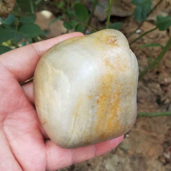 真皮和田玉原石毛料新疆和田玉籽料玉料重542克81