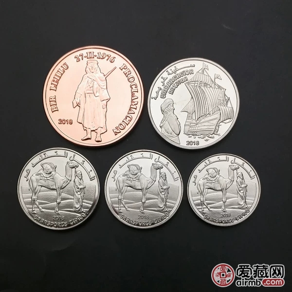 珍藏版【非洲】外国硬币 西撒哈拉5枚精美-价格198元-爱藏拍卖-爱藏网