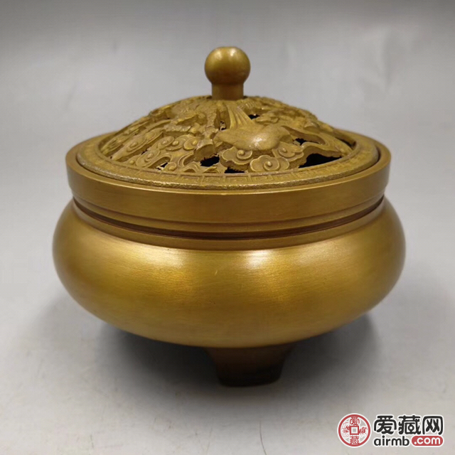 黄铜香炉色泽雅致,品相很好.-价格150元-爱藏一口价-爱藏网