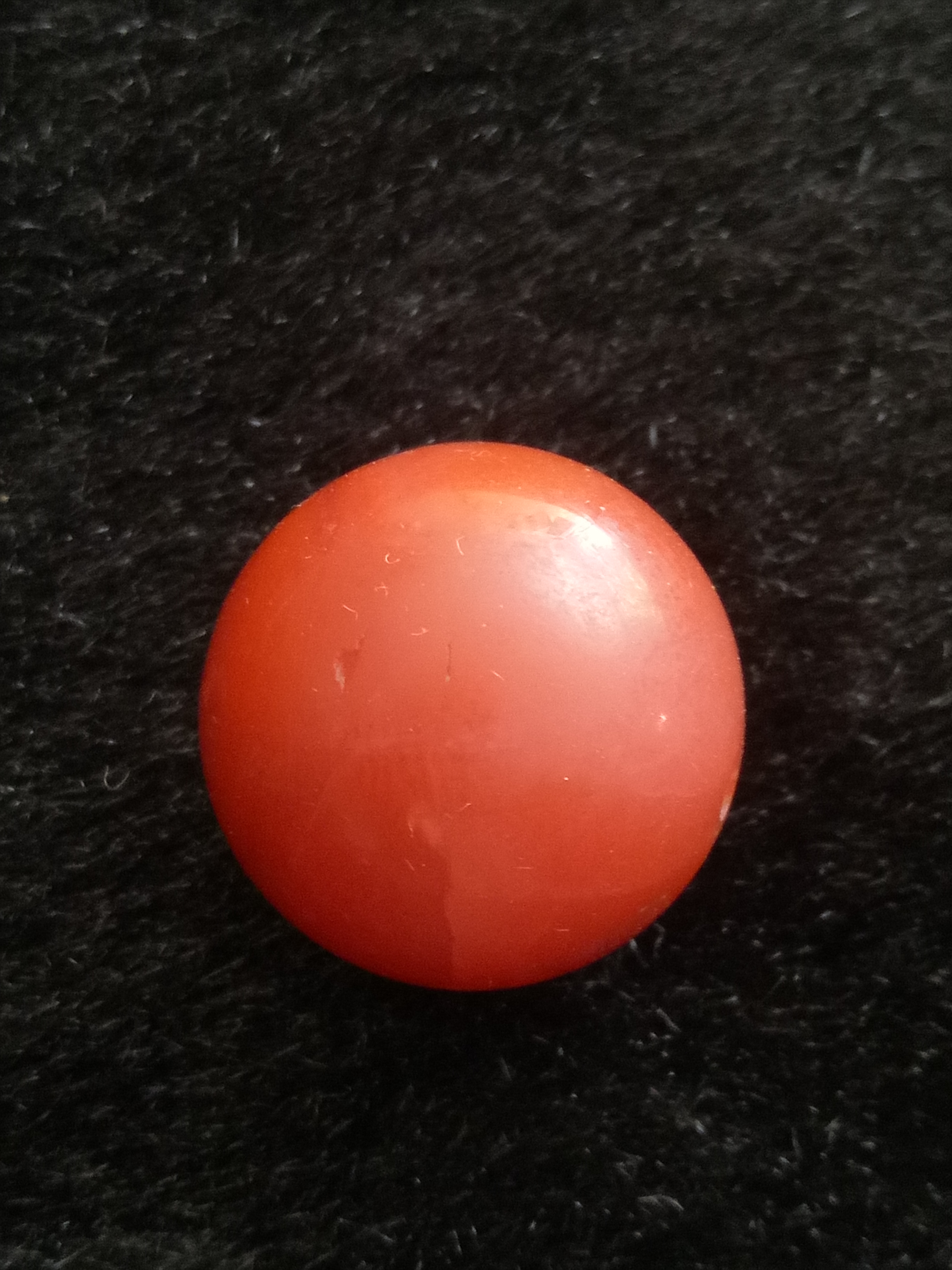 老云南保山南红大珠子一颗,满肉