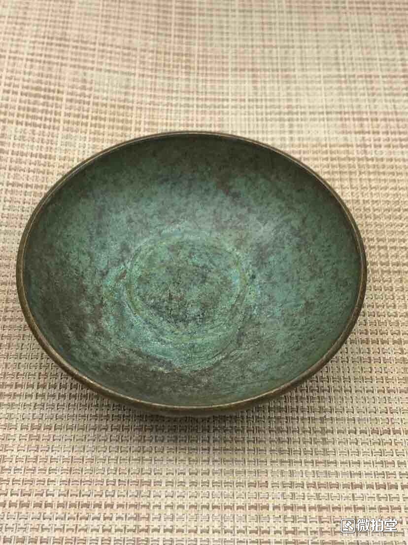 精品放漏,民间收藏纯铜百寿铜碗