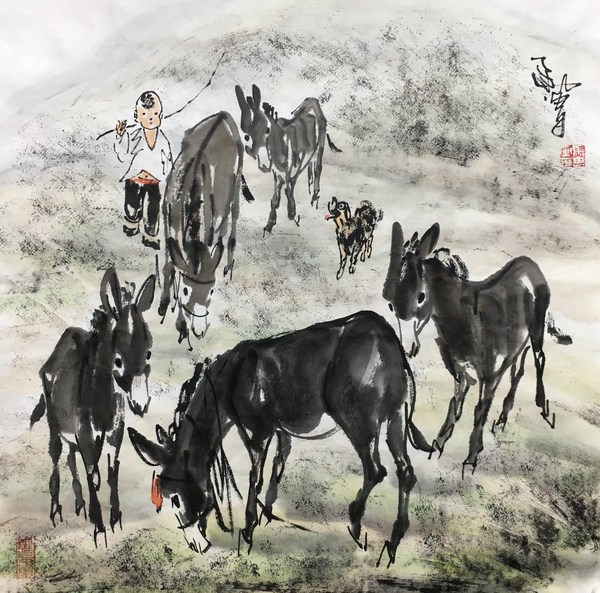 甘肃省美协理事国画大师驴痴马胄真假_图片_价格_评级-书画篆刻-爱藏