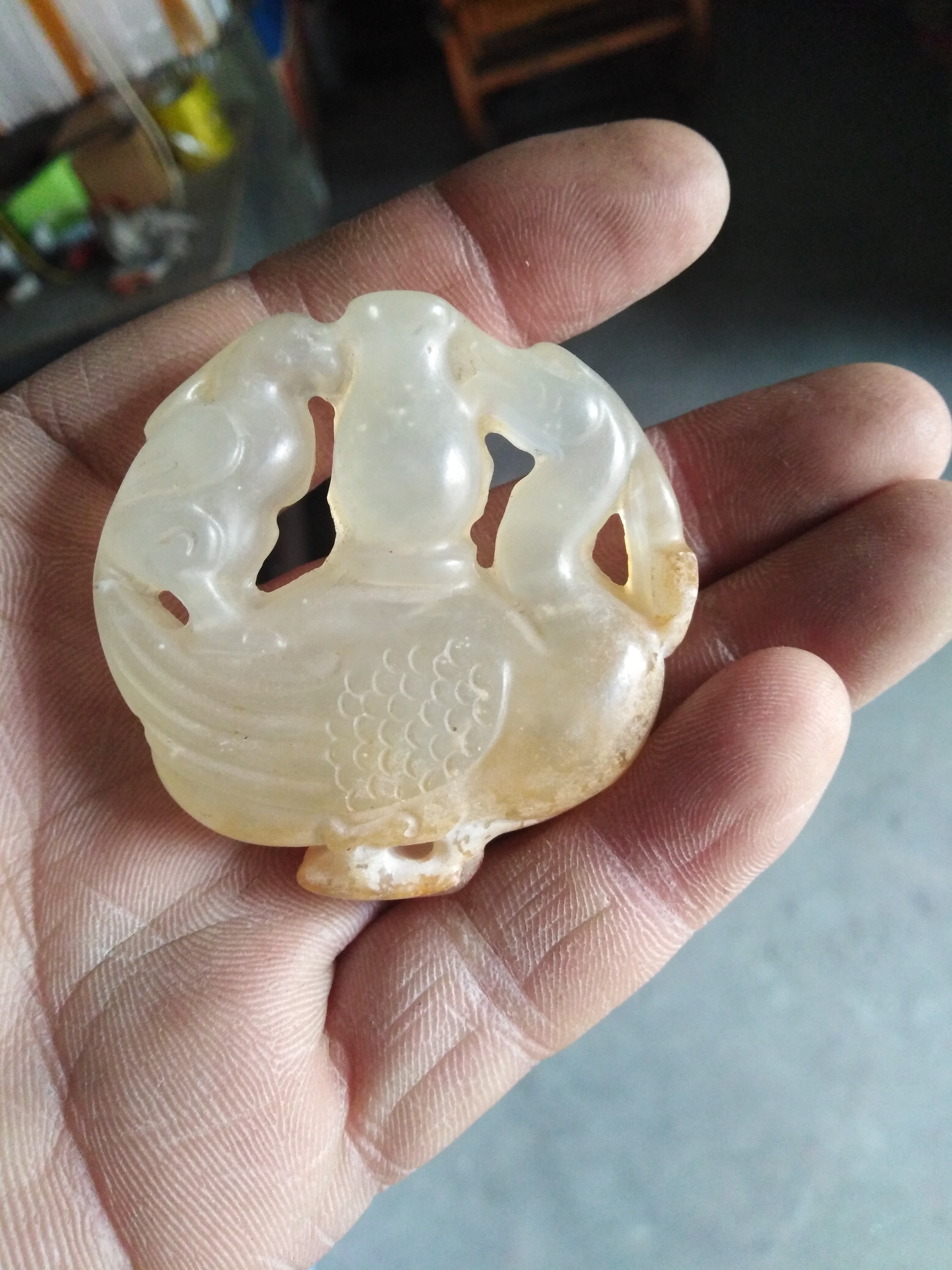 老玉一块品相完美沁色自然特价放