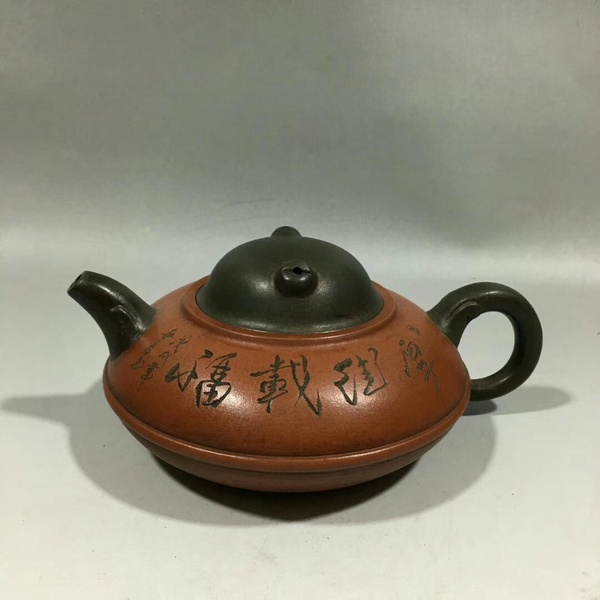 顾景舟 老紫砂壶一把,(6.5/15) 顾