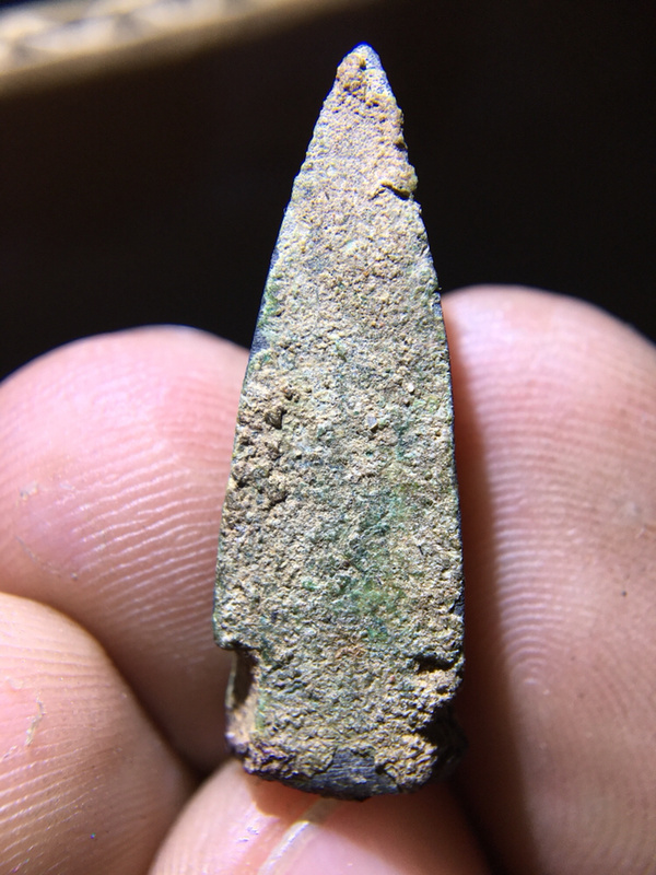 战汉精品三棱穿甲箭头收藏佳品把玩一件旧物回味
