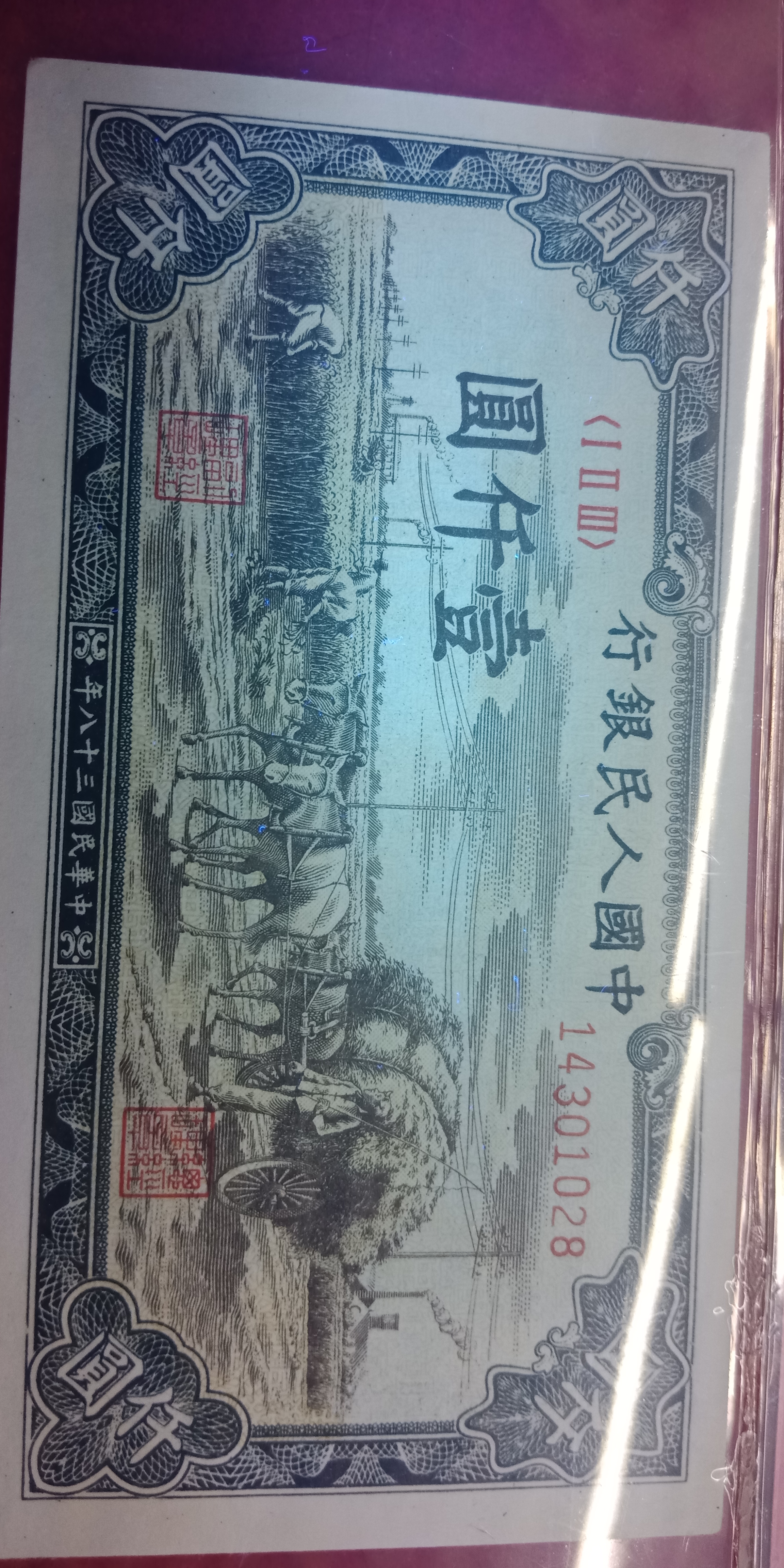 一千元面值的人民币图片