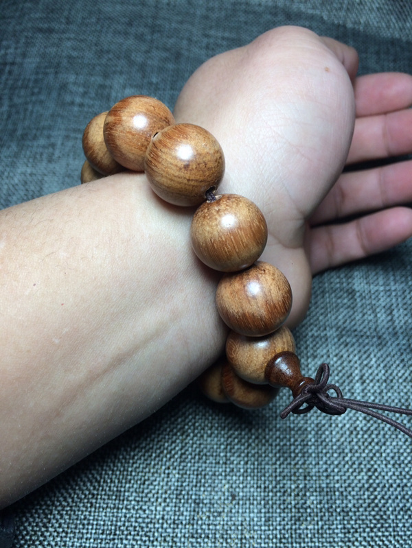 正品花梨木手串品高色靓如人如景整串珠子大气凛