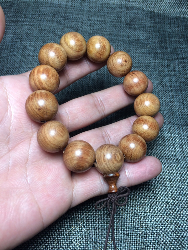 正品花梨木手串品高色靓如人如景整串珠子大气凛