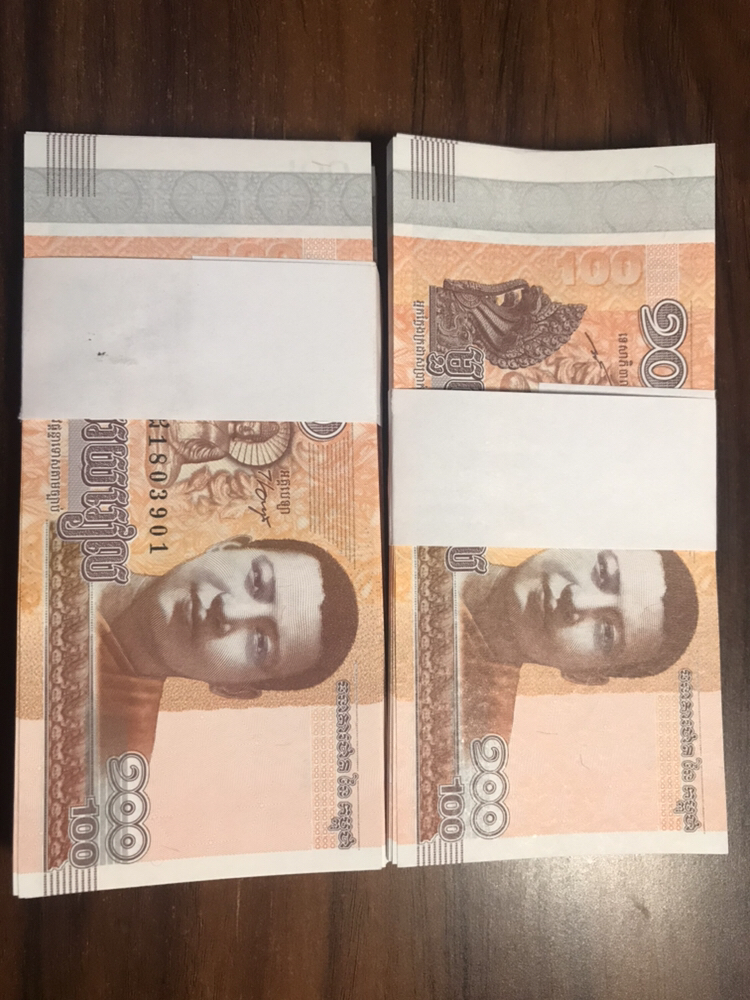 柬埔寨100瑞尔2刀全新原票40包邮带走不议价