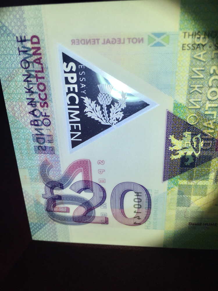 苏格兰20英镑塑料钞…绝品