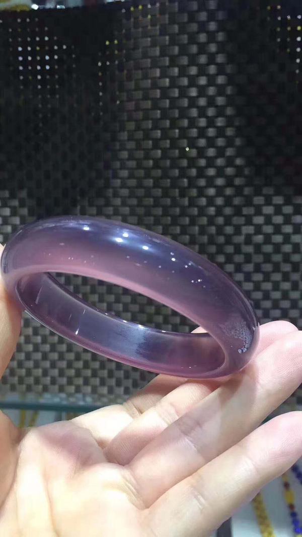 品名帝王紫玉髓手镯材质天然紫玉髓尺寸内