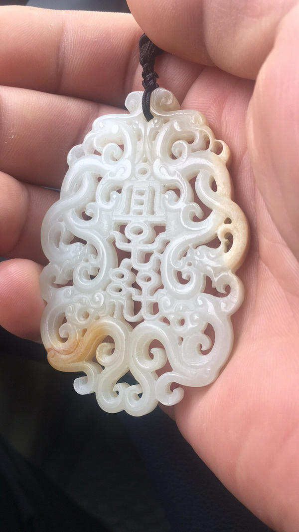 和田白玉老玉宜子孙佩工艺精美玉质细腻温润