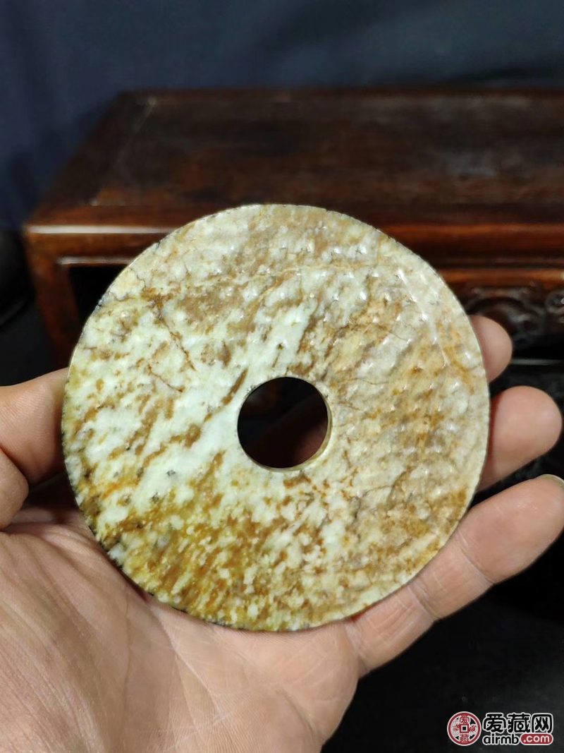 战汉时期和田玉籽料玉壁请老师鉴定真伪,-爱藏鉴定:赝品-爱藏网