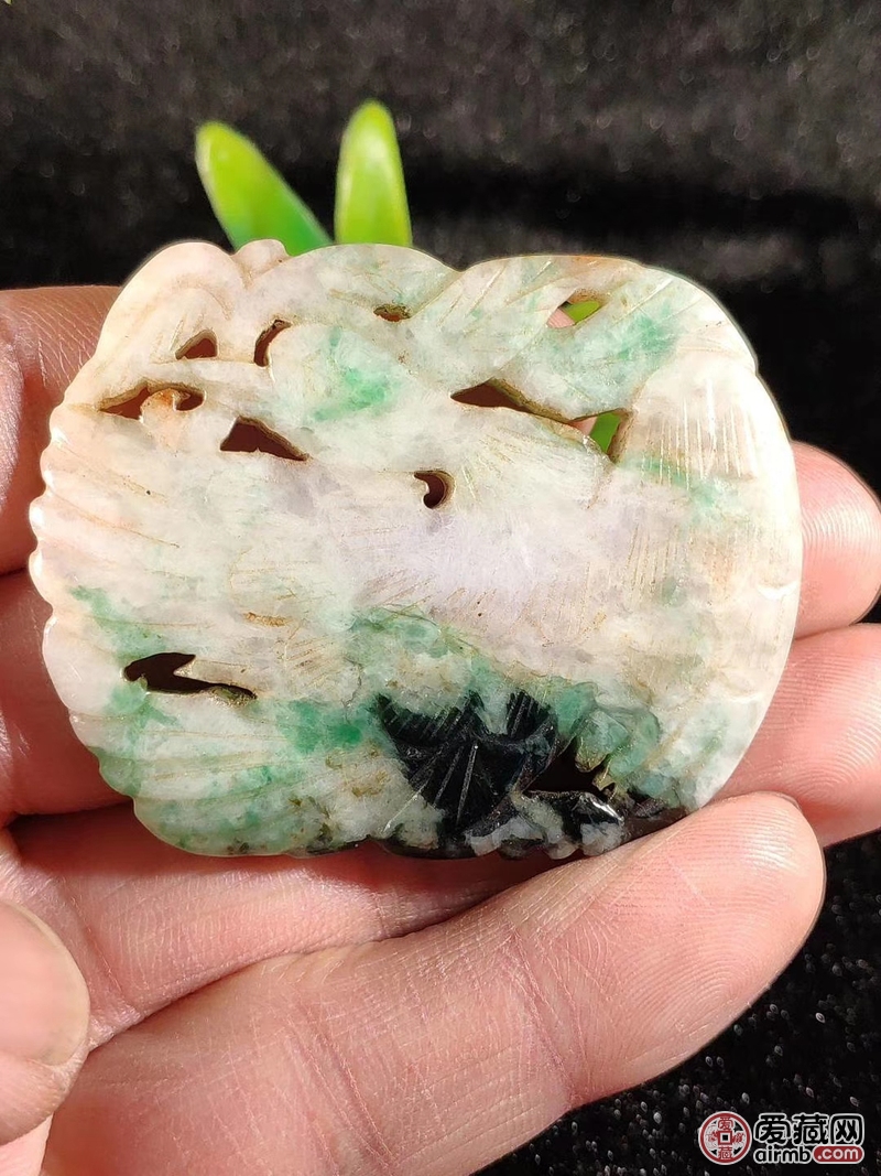 清朝时期镂空孔雀翡翠玉佩,请老师鉴定真伪-爱藏鉴定:真品-爱藏网