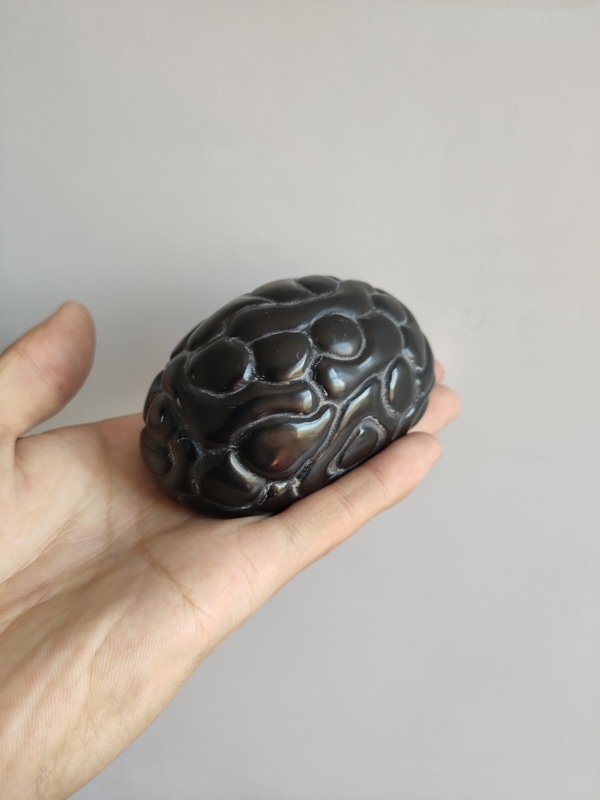 灵璧珍珠石禅石把玩手盘品种灵璧珍珠石尺寸约长