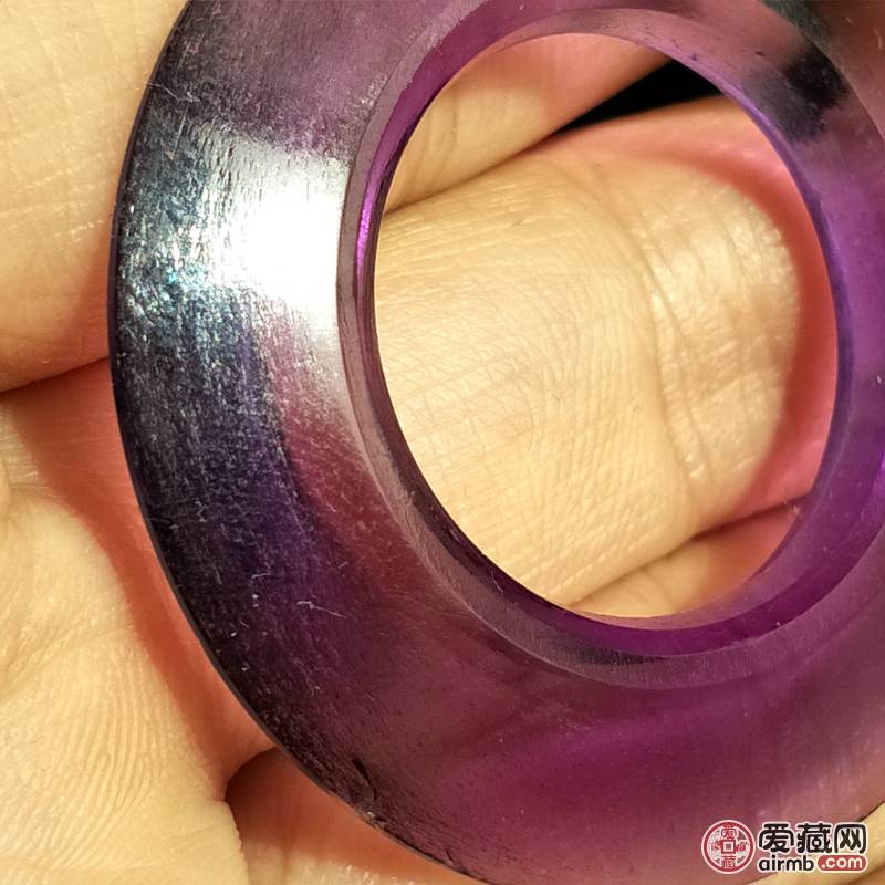 齐国紫水晶环,品相一流,直径4
