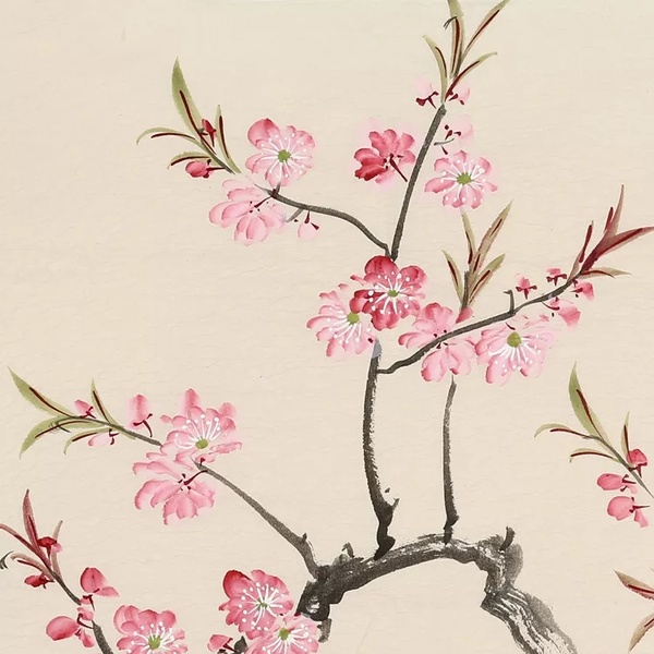 霍春阳斗方手绘写意春之韵作品作者霍春阳作品