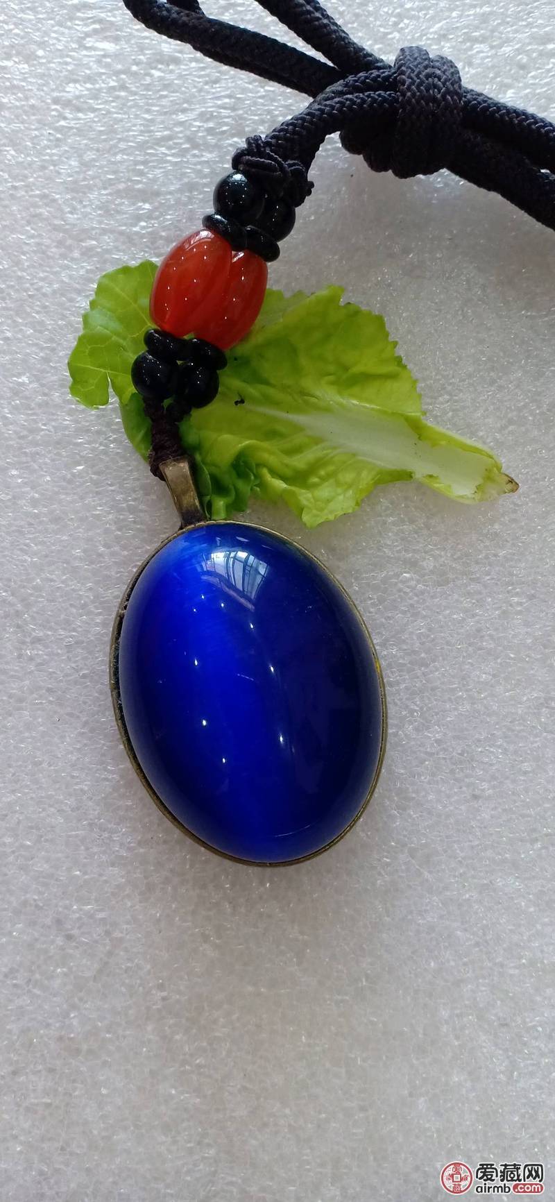 华夏美玉精品冰种蛋形猫眼石