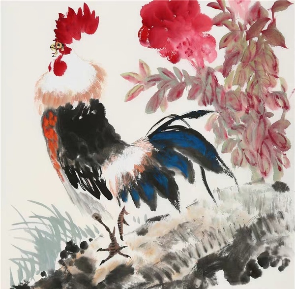 王小丫工笔花鸟作品鸿运当头二尺竖幅真假_图片_价格_评级-书画篆刻