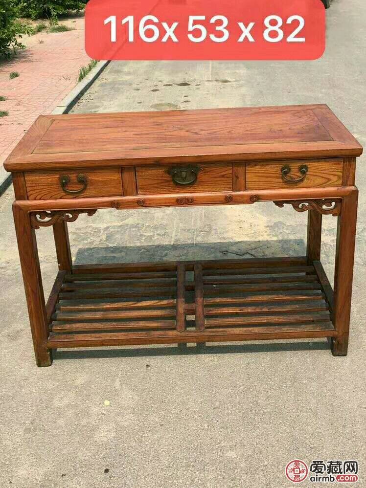 老账桌,黄榉木,清末.一流品相