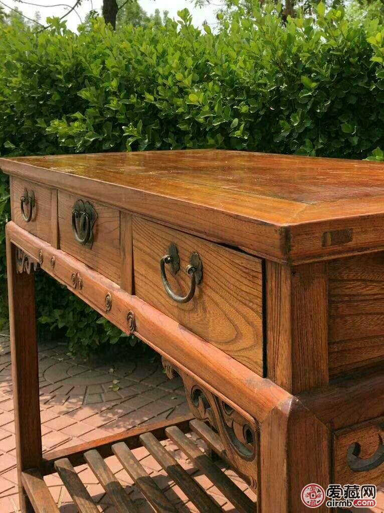 老账桌,黄榉木,清末.一流品相