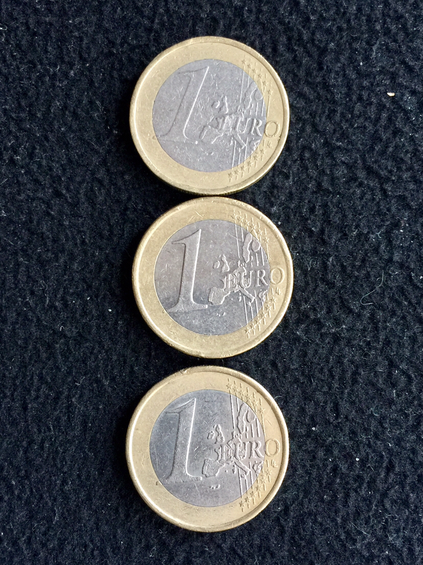【三枚不一样的1欧元】流通货币