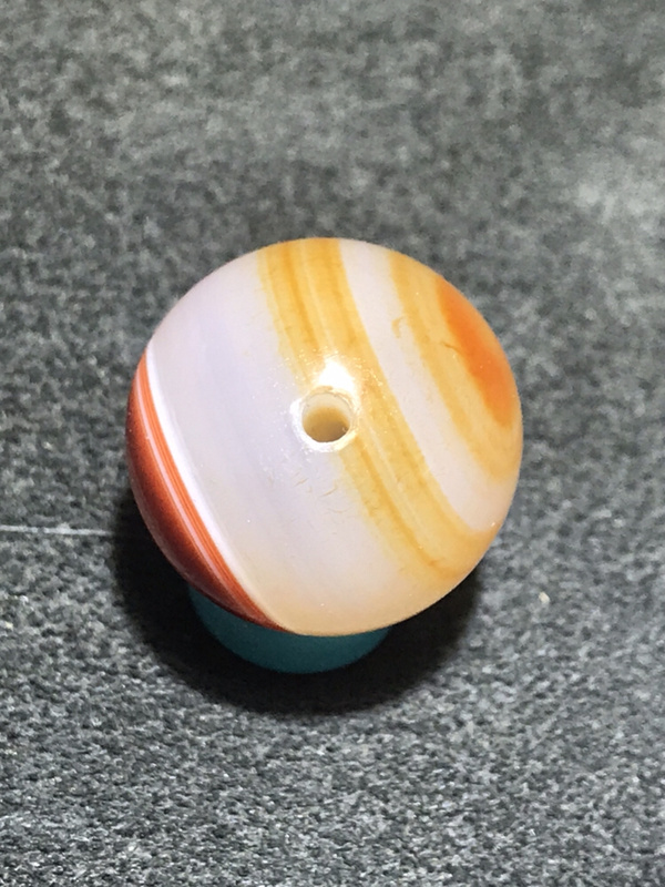 精美天眼高玉化缠丝玛瑙圆珠一颗尺寸直径20mm