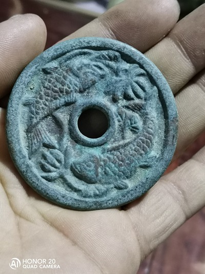 辽金双鱼大花钱,生坑美品包老包真新价格及鉴定真假-私藏天下