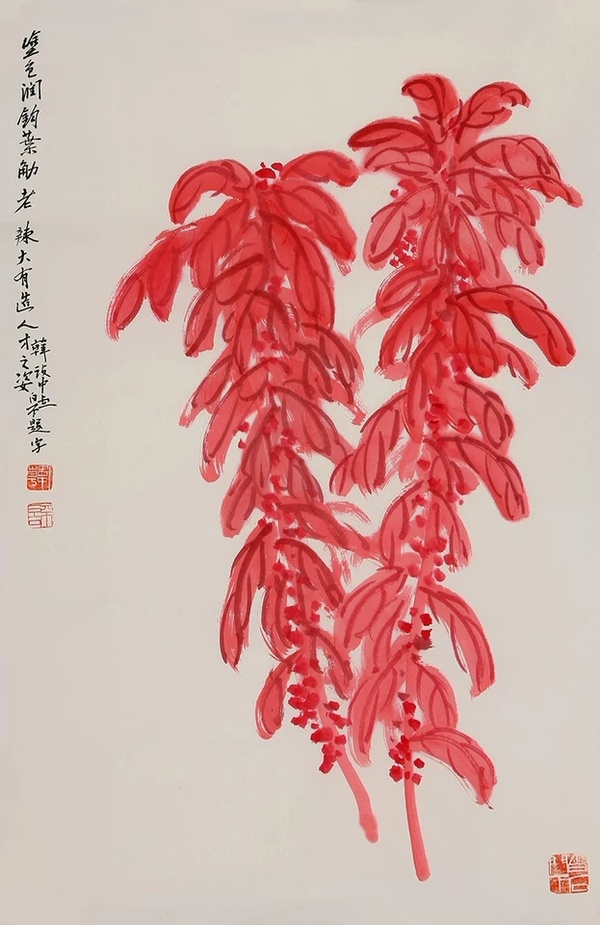 韩不言字画红火图二尺手绘国画赠收藏证书作