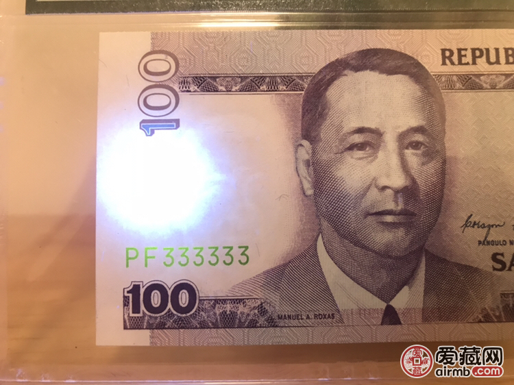 菲律宾49年老版100元英文