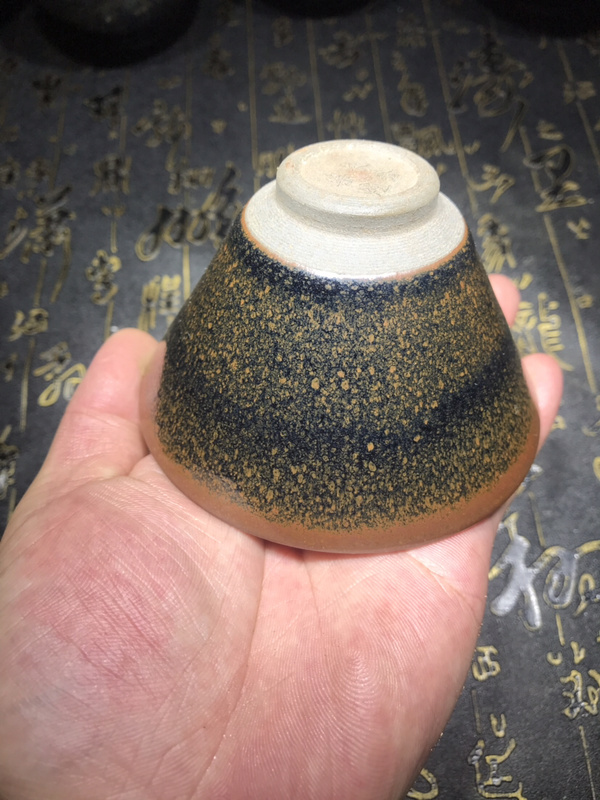 建阳建盏龙窑柴烧兔毫油滴鹧鸪斑主人杯陶瓷茶具