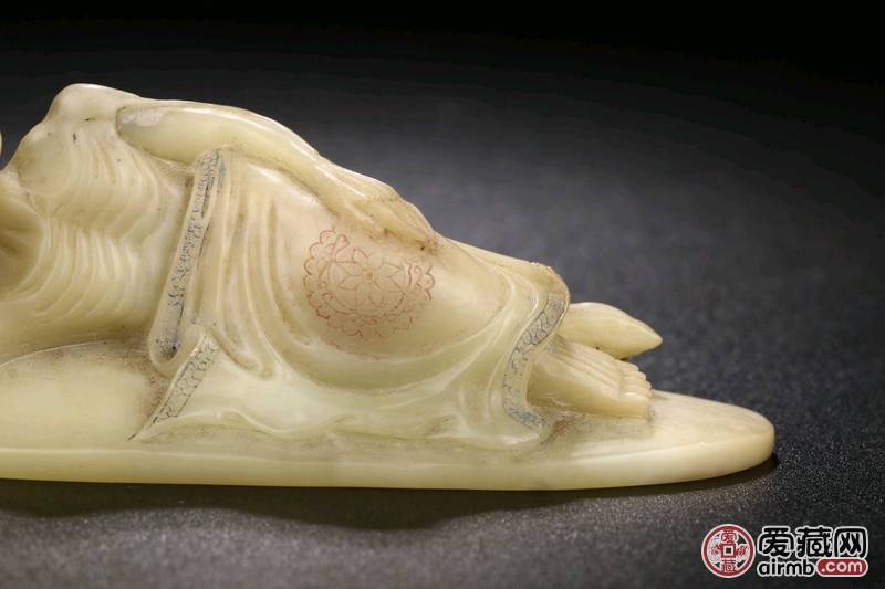 旧藏和田玉"卧佛"摆件 br