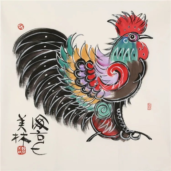 韩美林作品鸡作者作品韩美林作品尺寸