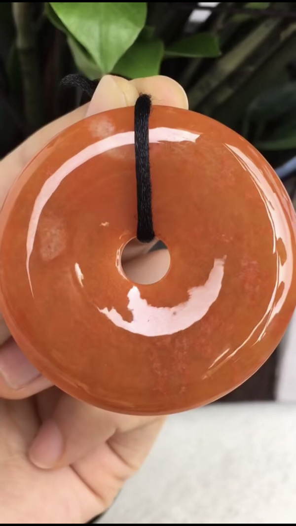 手机实拍天然翡翠货好种水润特色红翡真假_图片_价格