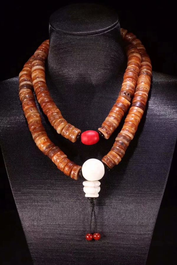 清 藏传 嘎巴拉108念珠,嘎巴拉念珠,为密宗所独