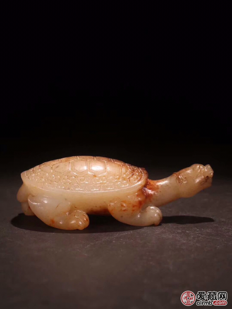 【清代 和田玉"乌龟"雕件】 