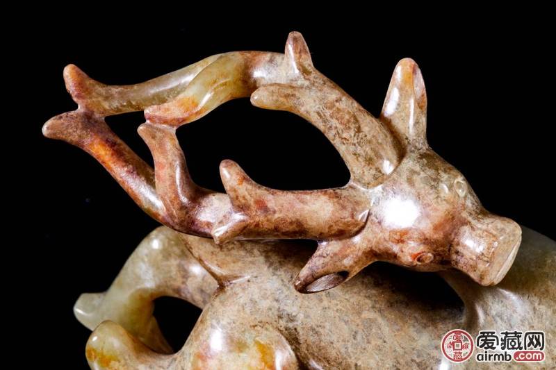 历代圆雕玉鹿,辽金玉鹿图片,汉代玉鹿图片大全_大山谷图库
