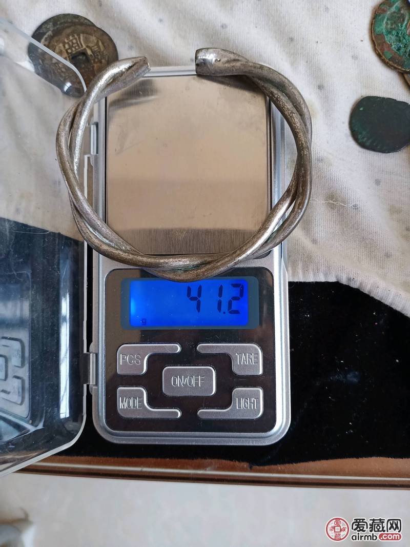 清代银手镯,6.5一克,品相好