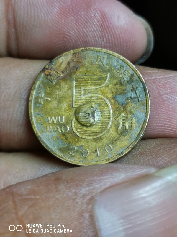 2010年荷花五角多肉大隆起币稀少如图包真假_图片_价格_评级-硬币-爱