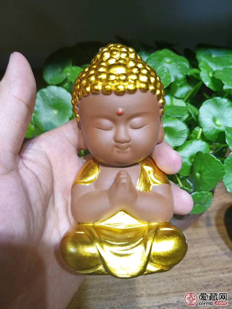 金佛献瑞---金佛小摆件,坐佛
