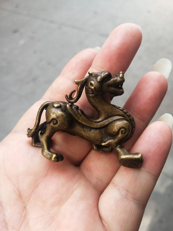 老铜招财辟邪貔貅小摆件规格高约38厘米宽