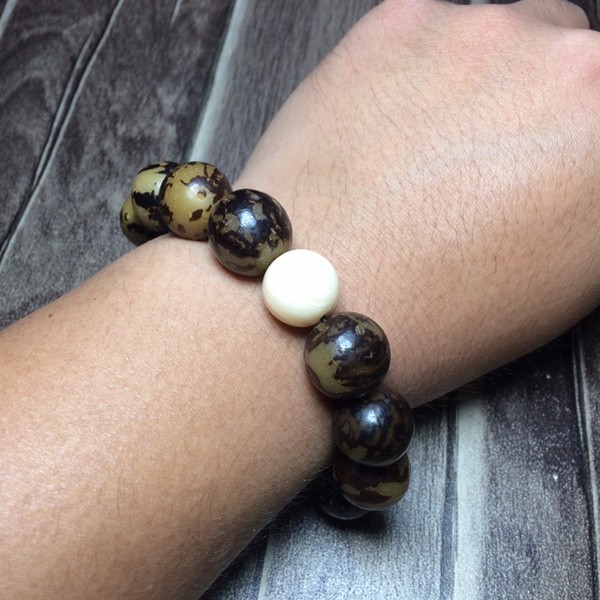 正品菩提根手串品高色靓如人如景整串珠子大气凛