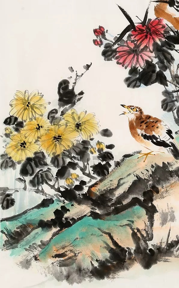 董卿款金秋图作品作者董卿创作年代真假_图片_价格_评级-书画篆刻-爱