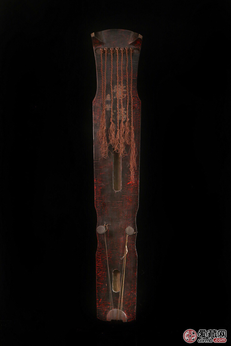 清代 手工绘画大漆描金人物故事图古筝,木-价格4800元-爱藏一口价-爱