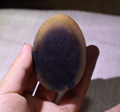 *文玩 *黑金 鱼子纹 竹丝纹清晰 超高品质——尺