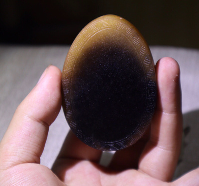 *文玩 *黑金 鱼子纹 竹丝纹清晰 超高品质——尺