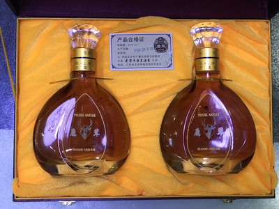 麋鹿之乡61大丰鹿茸血酒老韩收藏仅此一提两瓶看