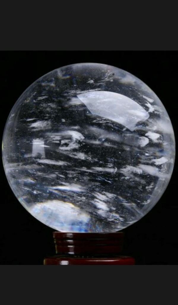 水晶球摆件 直径15厘米 送精美底座 招财趋吉镇宅