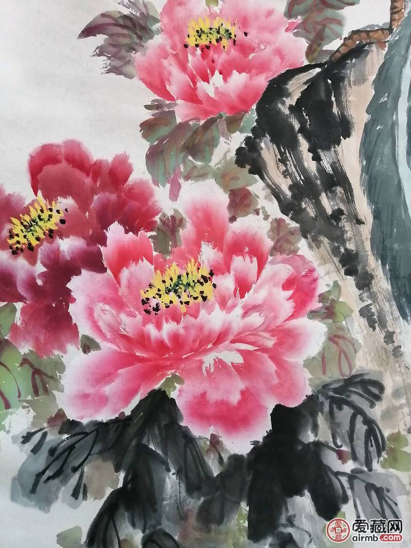 四尺孔雀老作品～王雪涛款.作品