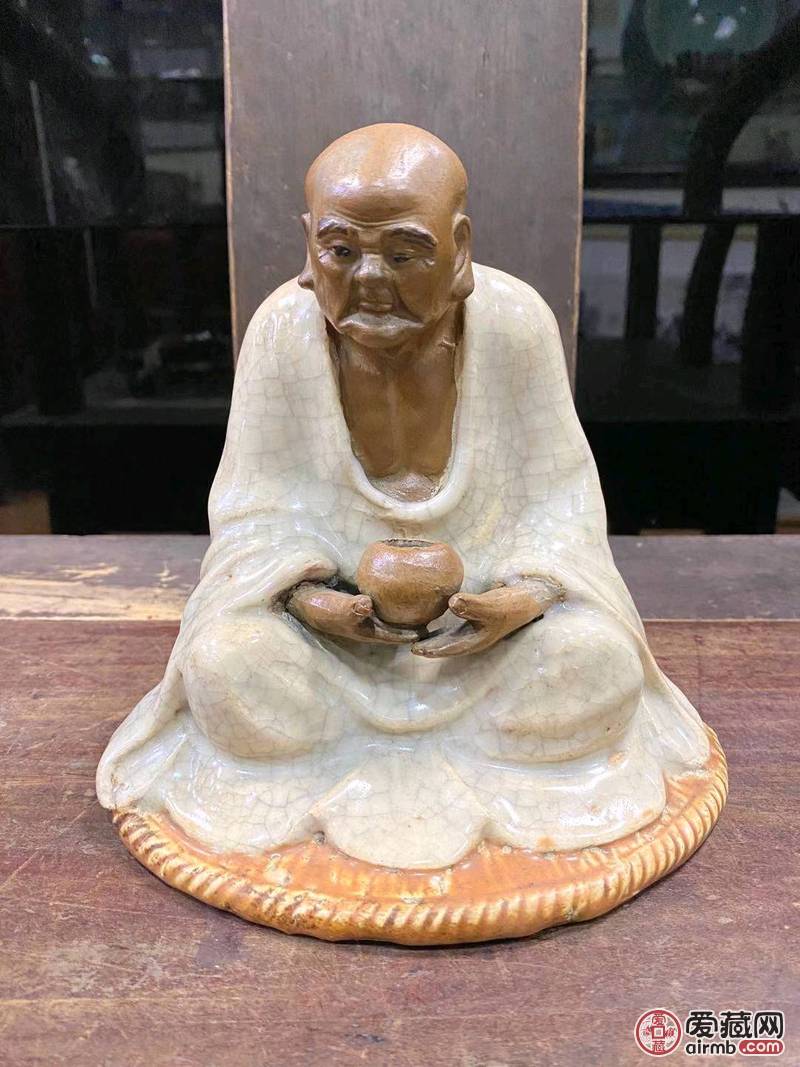 民国石湾窑静坐罗汉